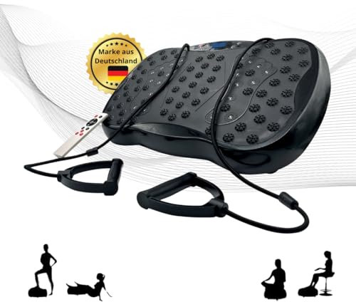 Piastra vibrante Winch W1.0 | con motore ultra silenzioso, antiscivolo, 3 programmi di allenamento + 120 livelli | perdita di grasso e allenamento fitness da casa|