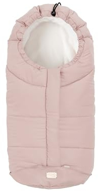 Moovo by Nuvita 9045 Ovetto City| Sacco Universale per Seggiolini Auto e carrozzine | Perfetto per Bambini da 0 a 6 Mesi (80 cm) | Tessuto Vellutato e Massimo Comfort fino a -5°C | Rosa Tenue