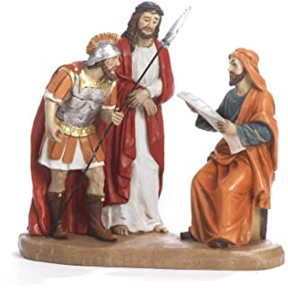 PABEN Estatua Belén de Pascua Grupo Proceso a Jesús 14,6 cm de resina
