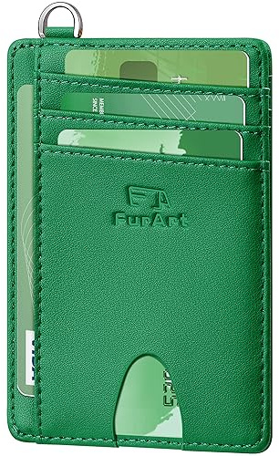 FurArt Schlank Kreditkartenetui,RFID-Blockierung Portemonnaie, Minimalistisch Kreditkarten Kartenetui für Herren und Damen
