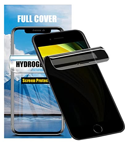 LOOKSEVEN 2 Pack Privacy Hydrogel Film For iPhone 13, iPhone 13 Pro Soft TPU Screen Protector, High Sensitivity Protective Film (Not Tempered Film) | Soft TPU Screen Protector, High Sensitivity Protective Film, Not Tempered Film