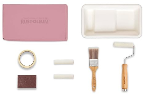Rust-Oleum Ready to Roll - Eco Paint Kit (Small) - Bathroom Tile Satin Sweet Pinks