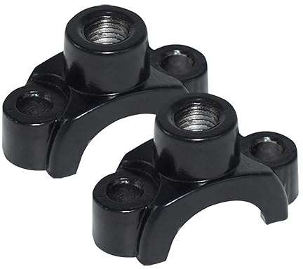 Rétroviseurs moto Supports De Montage De Miroir Moto 2x22mm, 7/8 Pouces Pince De Support Pour Guidon De Moto Cyclomoteur Dirt Pit Bike, ATV Quad 4 Roues M10