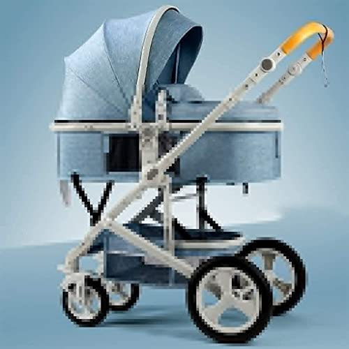 Reise-Kinderwagen für Neugeborene, Kleinkinder, Kinderwagen, Kinderwagen, kompakte Buggy-Kinderwagen, tragbarer Kinderwagen, stoßfest, mit Aluminiumrahmen für Baby G (weißes Rohr)