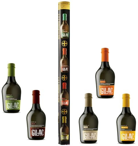GILAC TOTEM - Birre artigianali Confezione Regalo 5 bottiglie da 33cl - Birra artigianale Italiana Non Filtrata e Non Pastorizzata, Degustazione Birra Selezione Premium - Idea Regalo Unica
