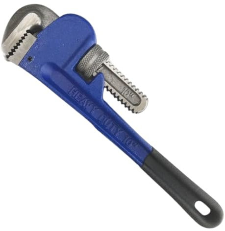 Dunnet Tools Stilsons Pipe Wrench 10 Inch Heavy Duty Plumbing Tools And Equipment Carbon Steel Adjustable Plumbers Wrench Large Tooth Jaws Plumbers Tools Pipe Wrenches