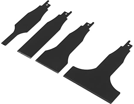 Yctze 4PCS Multifunctional High Carbon Steel Reciprocating Saw Scraper Blades for Tile and Floor Cleaning