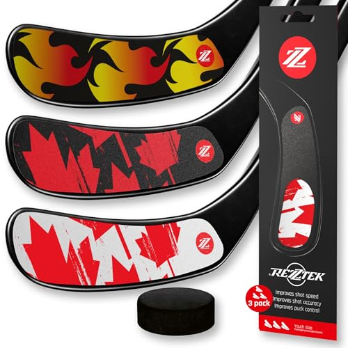 Rezztek Alternativa al Nastro per bastoni da Hockey – Grip ad Alte Prestazioni per la Lama del Bastone per Bambini (età 6-10) – per Lame da Hockey su Ghiaccio e da Strada – Usato dai Giocatori NHL
