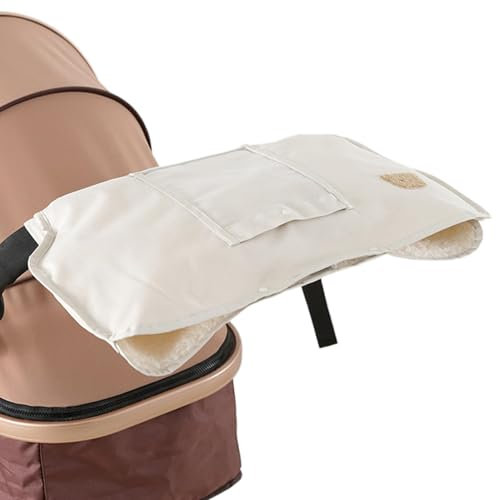 Manoplas de cochecito para manillar, anticongelante, resistente al viento, calentador de manos de invierno, guantes de manillar para cochecito de bebé, carritos de golf y carritos de la compra