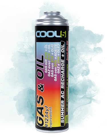 COOL5 2en1 - Reemplazo de refrigerante R1234yf con aceite, para la carga de aire acondicionado para coches después de 2016 + APC 500ml