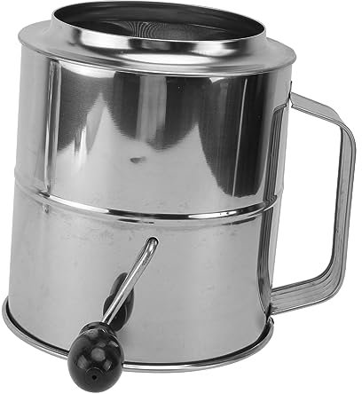 BEBEMOKO 1pezzi Setaccio Da Cucina Acciaio Inossidabile Sieve Per Farina e Zucchero Velo Strumento Maneggevole Per e Preparazioni Gourmet Capacità Leggero e Resistente