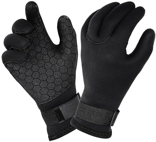 HPLSZCN Guanti da Immersione in Neoprene 2mm, Guanti da Surf e Muta Termica, per Uomini e Donne (XL)