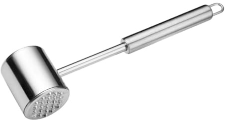 Alipis Batticarne in Acciaio Inossidabile Faccia con Punte Martello Carne Professionale per Pollo Bistecca e Strumento Cucina Versatile e Facile da Conservare