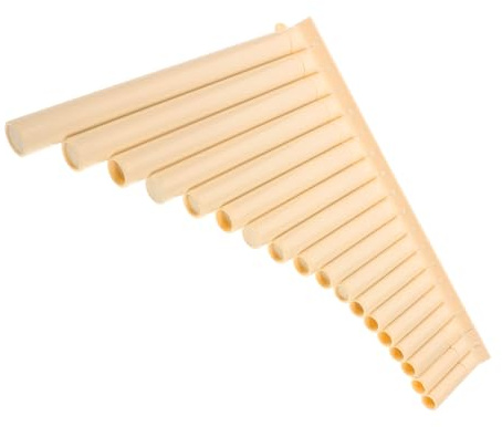 DECOMELODY Panflöte Pentatonisch 18 Stück Panflöteninstrument aus Abs Kunststoff Leichtes und Robustes Musikinstrument für Bildungsbereich und Freizeit