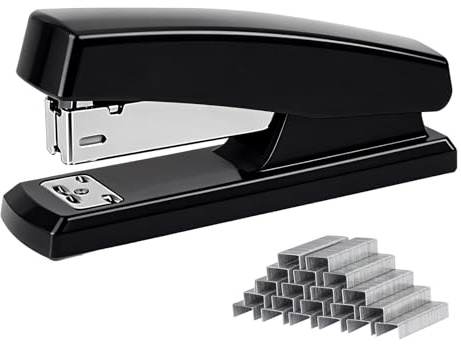 Lifgwas Heftgerät Tacker Büro Büroheftgerät Für 25 Blatt Bürohefter Stapler Heftklammern Klammeraffe Tackerpistole Für Die Datenaufbereitung, Schwarz