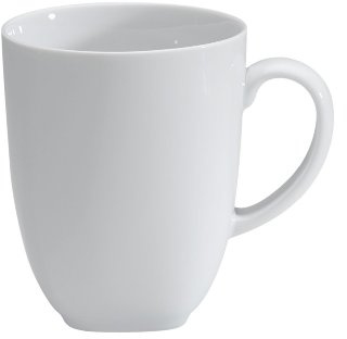 Denby White Squares Large Mug 11.5 cm