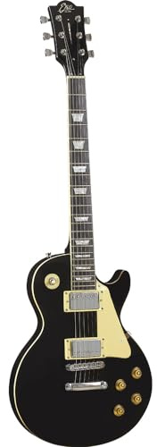 Eko VL-480 BLACK, Chitarra Elettrica Corpo in Tiglio e Set-in Acero 22 Tasti, Colore Nero