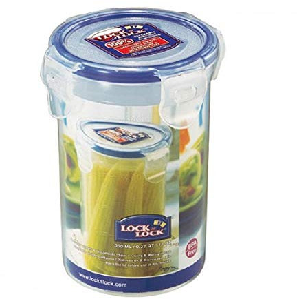 Lock & Lock Food Storage Container Freezer Container Airtight Container Round 350 ml