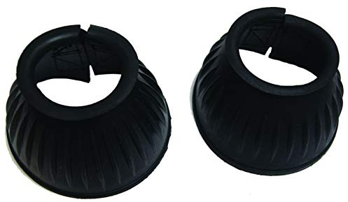 ARBO-INOX® - Springglocken - Gummi - schwarz - Klettverschluss -1 Paar (XL)