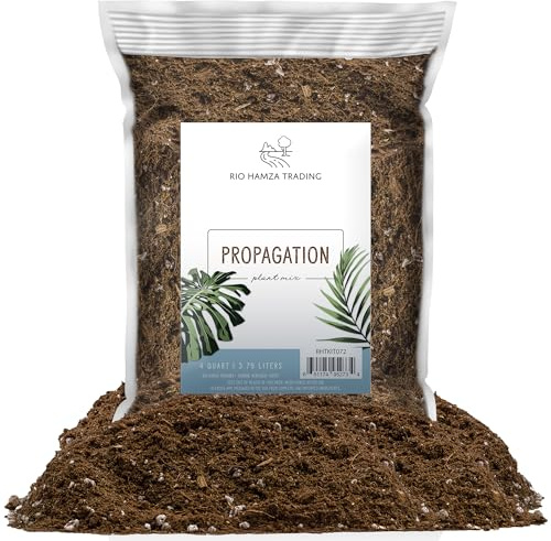 Planting Mix for Plant Propagation (4 Quarts), Hand Blended Soilless Mix for Propagating Plants, House Plants, and More