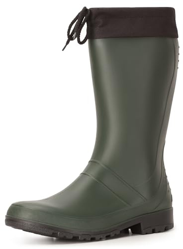 Ladeheid Damen und Herren PVC Gummistiefel LA-958 (Grün, 44 EU)