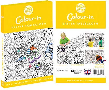 EggNogg Colour in Activities Range inc Tablecloths, Thank You Cards etc (Easter - Giant Tablecloth)