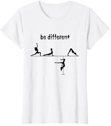 Brechen Sie die Norm: Pole Dancer Among Yogis Design T-Shirt