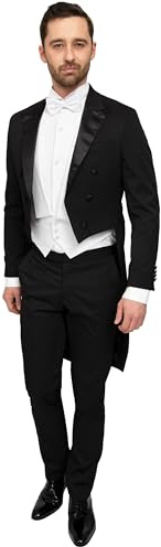 Suitable Survêtement noir pour homme - Modèle Budapest - Vêtements - Taille slim fit, Noir , 50