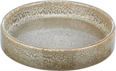 TRIXIE - Katzenfutterstation aus Keramik, 0,25 l/ø 15 cm, braun