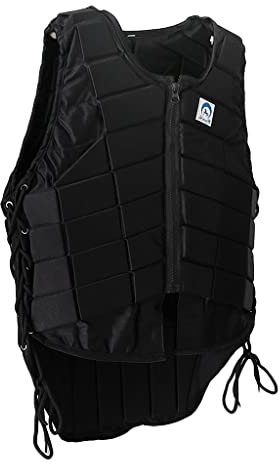 pistro EVA Horse Riding Equestrian Body Protector Protective Vest Black - Women M