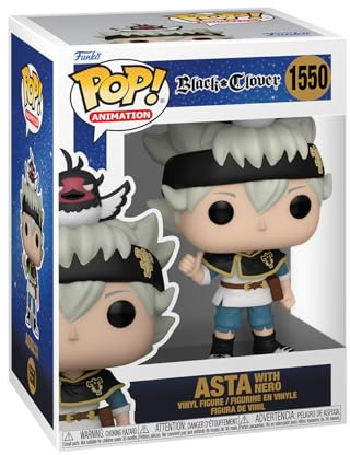 Funko POP! Animation: Black Clover - Asta Med Nero - Samlarobjekt Vinylfigur - Presentidé - Officiell Merchandise - Leksaker för Barn & Vuxna - Anime Fans - Modellfigur för Samlare och Display