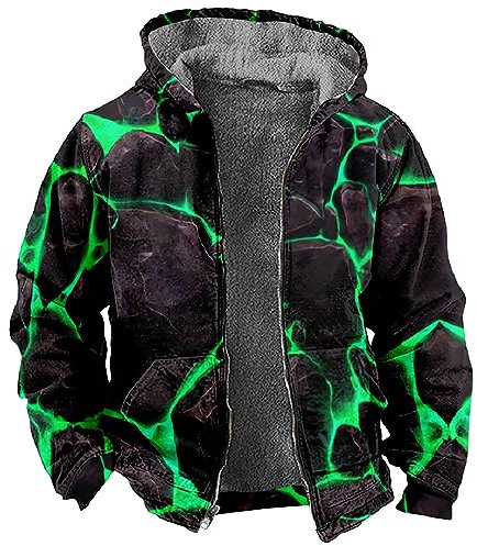 KONG JIMFAN Puffer Jacke Herren Dünne Strickjacke Black Full Sleeve Top Business Jacke Herren Regenjacke Gelb Regenjacke Herren 4XL Longshirt Herren Dünne Oversize Lederjacke(Multicolor,5XL)