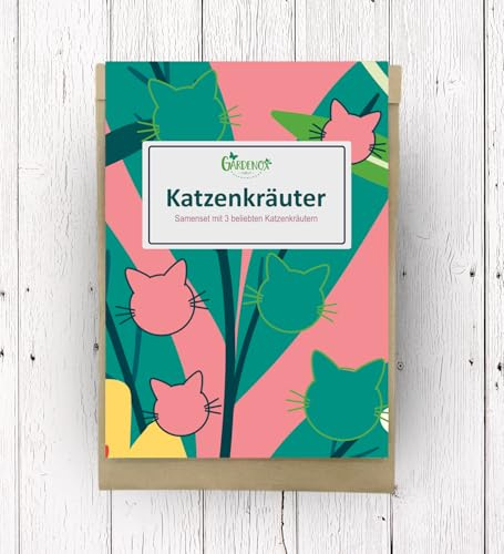 Katzenkräuter Blumensamen Set - Drei Kräutersorten, die Katzen lieben