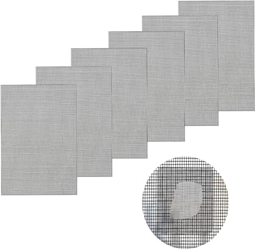 Nastro Ripara Zanzariere, 6 Pezzi Nastro per Riparare Zanzariere, Nastro Adesivo Ripara Zanzariere in Fibra di Vetro Toppe Adesive per Zanzariere Patch, Set di Riparazione per Zanzariera Ripara