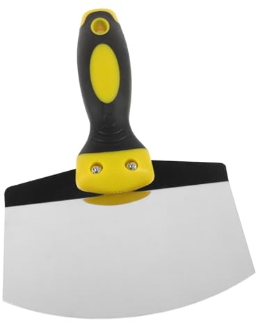Uonlytech Raschietto Acciaio Inossidabile Per Riparazione Cartongesso Strumento Per Livellare Intonaco e Smoothing Plaster Compatibile Spazi Ristretti e Design Compatto Per Uso Facile e