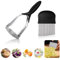 Kartoffelstampfer Edelstahl, Kartoffelstampfer & Wellenschneider Set, Kartoffelpresse mit Gummigriff, Gemüsestampfer, Potato Masher für Spülmaschinengeeignet, Kartoffelbrei, Gemüse, Früchte