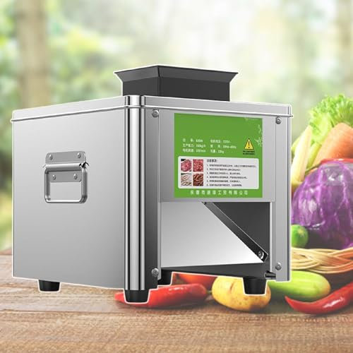 MáQuina Cortadora De Carne, Cortadora De Carne EléCtrica De 330 Lb/H, MáQuina Trituradora De Carne, Cortadora De Carne Comercial Con Cuchilla De 3,5 Mm,220V