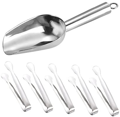 Mikinona Set De Pala y Abrazadera Para Hielo 1 Unid Pala Para Cubitos De Hielo Alimentos