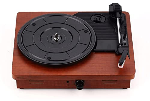 WDWDW Tocadiscos Gramófono clásico portátil Tocadiscos de Vinilo Fonógrafo Antiguo Fonógrafo Simple Altavoz Incorporado para Uso Diario