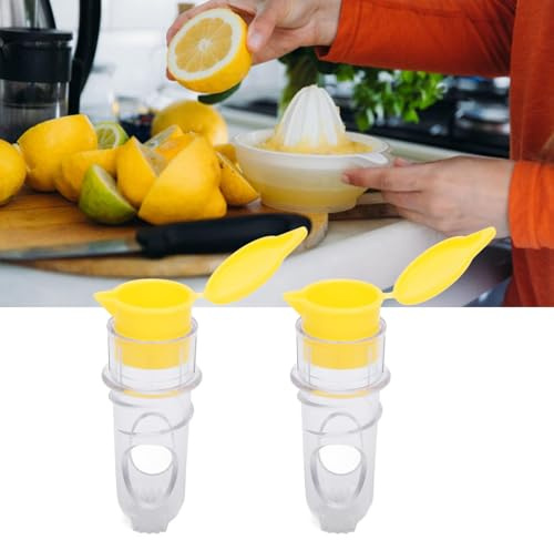 2PCS ﻿Manual Lemon Squeezer, Manual Juice Extractor Citrus Juice Press Portable Manual Lemon Juicer Press for Cocktails, Cooking, BBQ