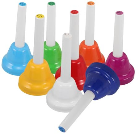 SOIMISS 8stücke Tischglocken Für Junge Mädchen Musikspielzeug Mit Noten Bunte Handglocken-Set Aus Metall Pädagogisches Hilfsmittel Für Kleinkinder Und Musikausbildung