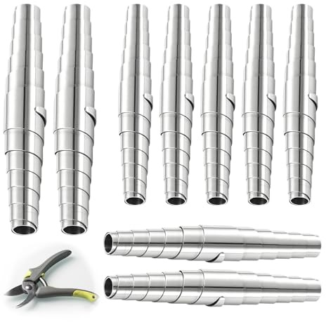 9 Federn Edelstahl Gartenschere Ersatz Universal 6cm 7cm 8cm Reparatur | Elastische Spannkraft robust, passend Baumscheren universell, Einbau unkompliziert schnell, zuverlaessige Funktion, Garten