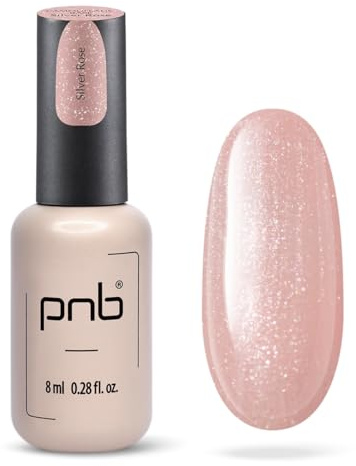 PNB UV/LED Camouflage Base, Silver Rose, 8ml, Selbstnivellierend, Gellack-Basis, Premium-Nageldesign, Cremeartiger Finish