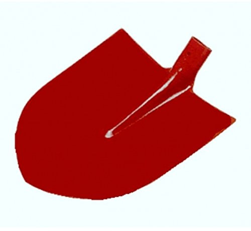 Frankfurter - Pala de pescador (300 x 270 mm), color rojo