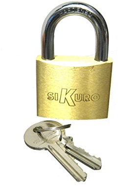 LUCCHETTO AD ARCO OTTONE PESANTE SIKURO (50mm.)