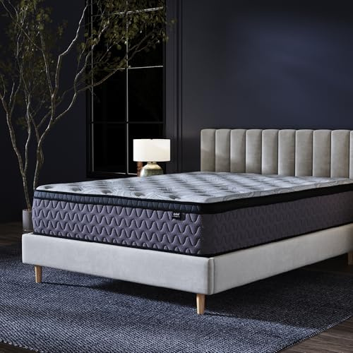 Signature Design by Ashley Queen Mask Augusta2 Mattress 12 Inch Euro Pillow Top Hybrid Mattress with Lumbar Support Gel Memory Foam, Fiberglass Free, Mattress In A Box