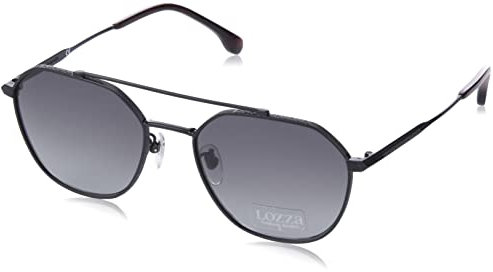 Lozza SL2409 Occhiali, Total Semi Matt Black, 56 Uomo, Total Semi Matt Black