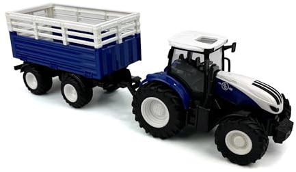 Big Country Toys R/C Tractor & Trailer Combo, 1:24 Scale (Blue)