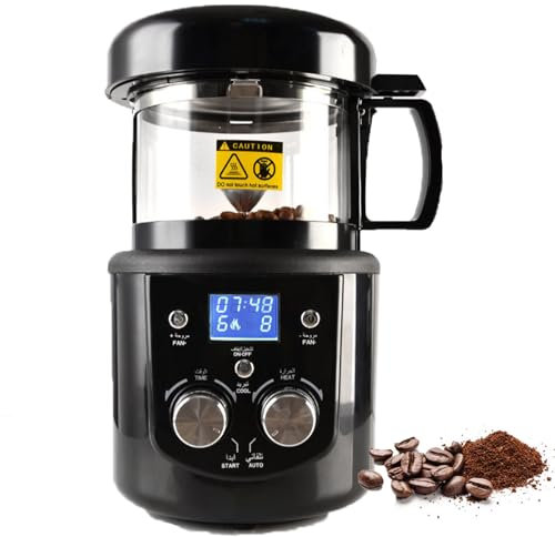 Coffee Roasting Machine, Electric Coffee Grinder with 2 Modes Roasting Setting, Automatic Hot Air Roaster with Timing Function, Roasting Capacity - 100q/3.5oz Coffee Beans