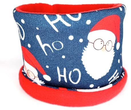 Hundeloop, Hundeschlauchschal im Weihnachtsdekor (L: 44-50 cm Umfang)